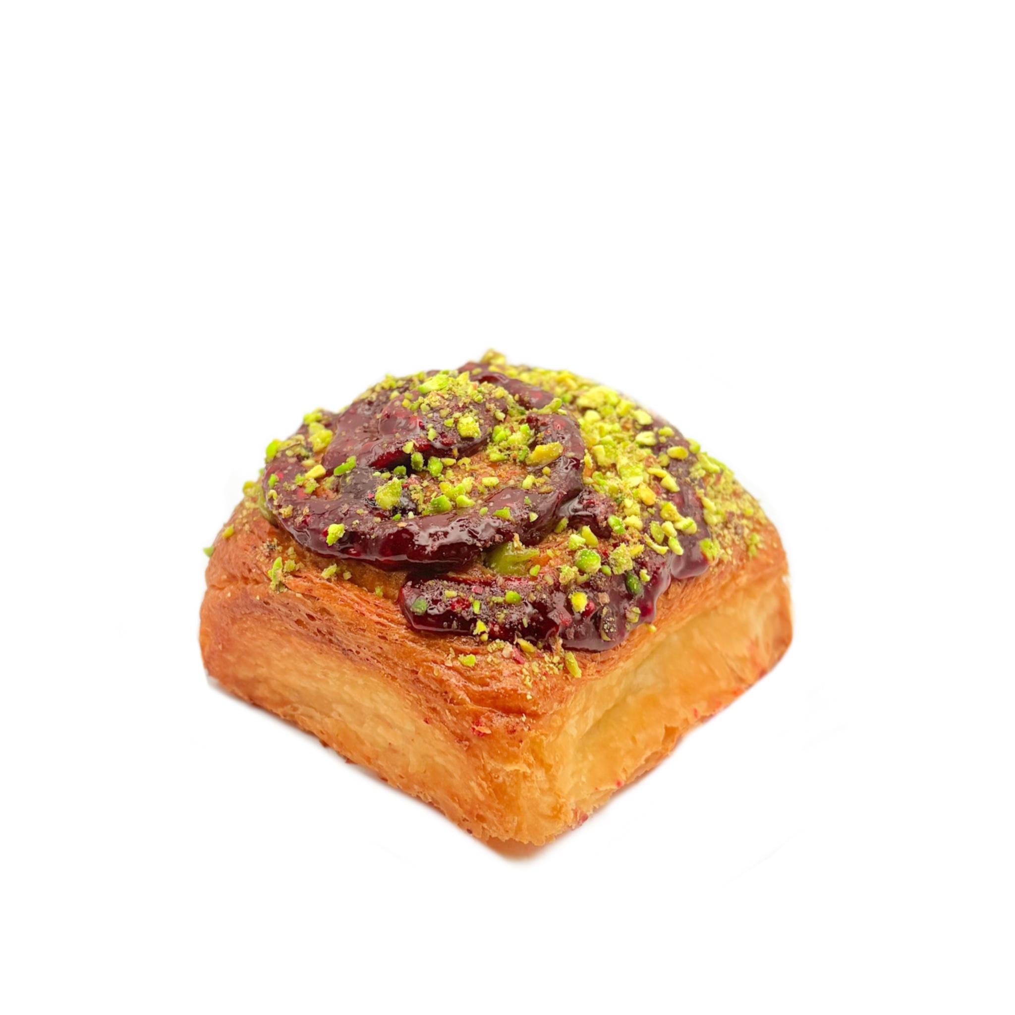 Pistachio and blackberry